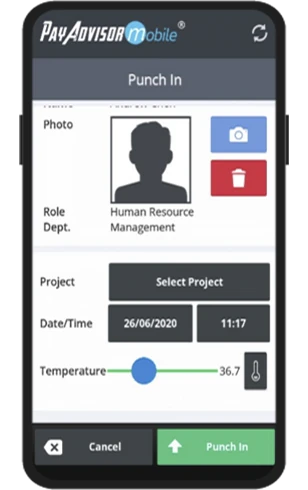 PayAdvisorMobile app on a mobile phone