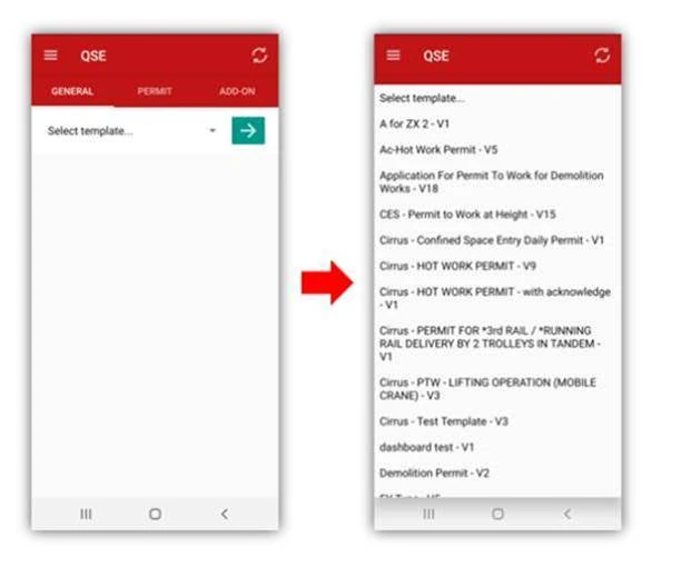 Configuring permits to work for specific projects in InSight QSE, screenshot 4