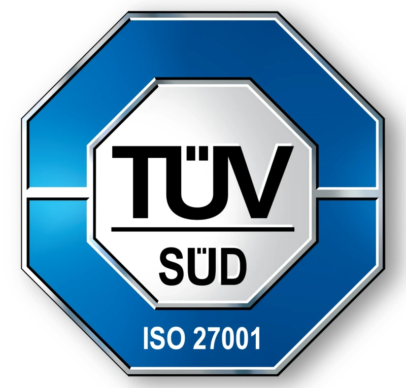 ISO/IEC 27001 certified