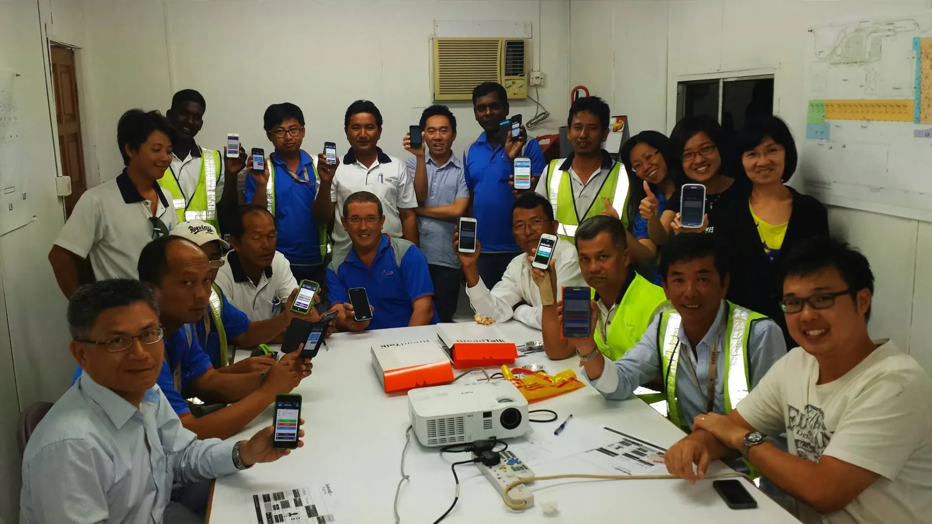 Customer training session in progress