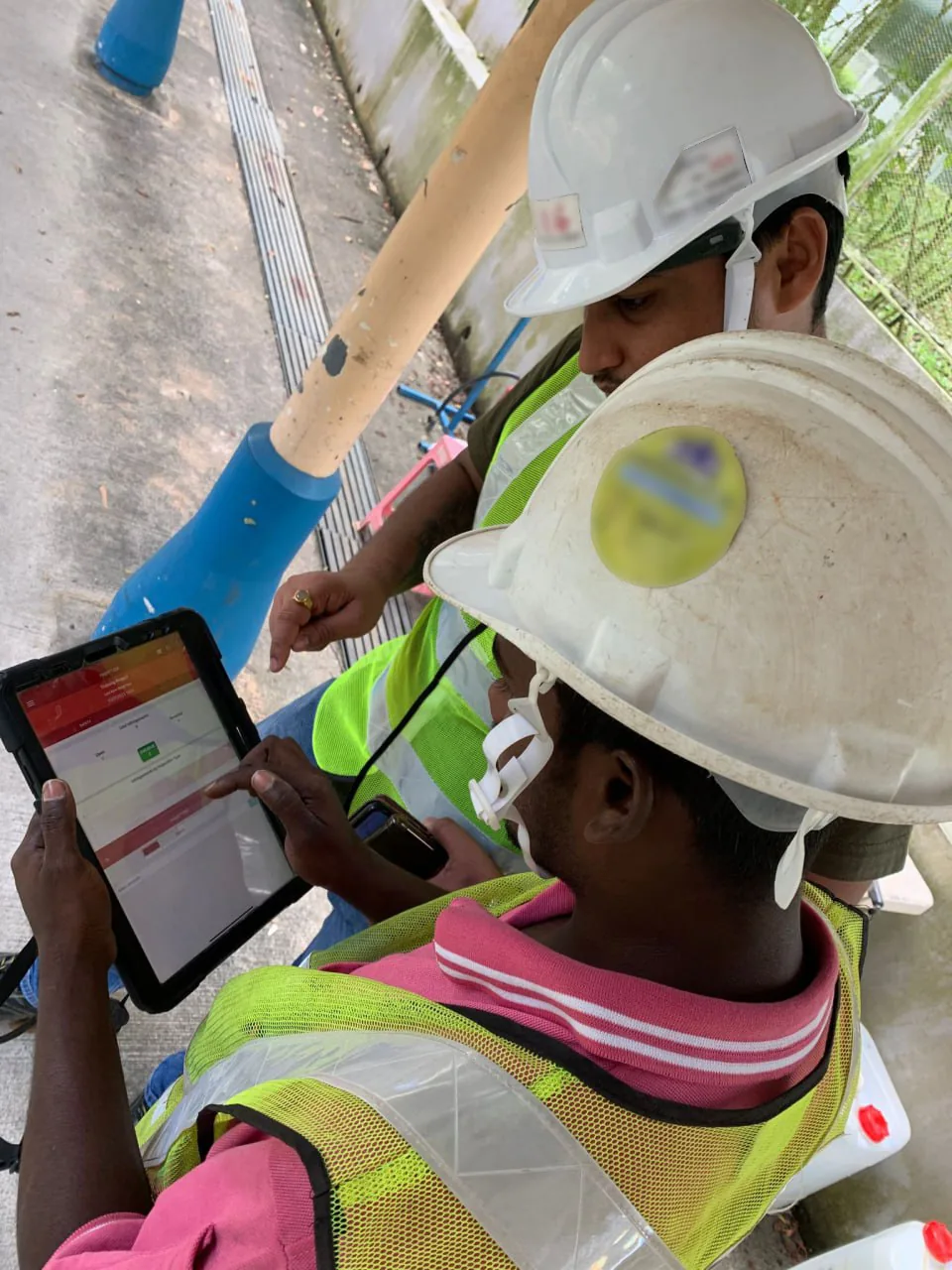 Construction worker on site